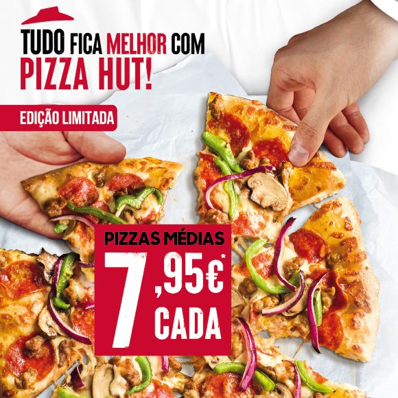 Pizzas médias a 7,95€